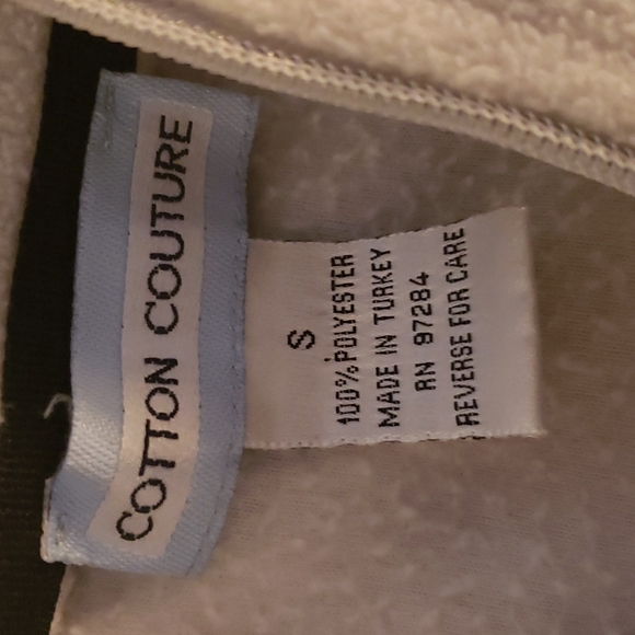 Cotton Couture Quarter Zip Pull Over Size Small - Picture 5 of 5